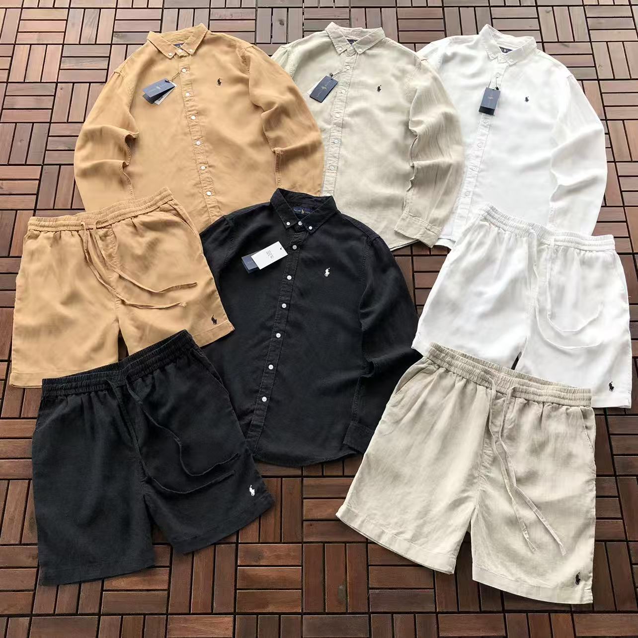 Ralph Lauren Camisa, Pantalones y Pantalones Cortos