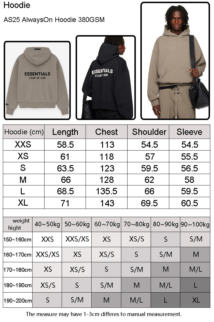 FOG x Essentials Hoodie 25SP Metallic